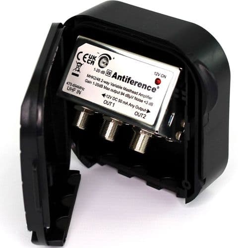 Antiference 1 In 2 Out 75 Series Variable Gain Masthead Kit Ch21-48