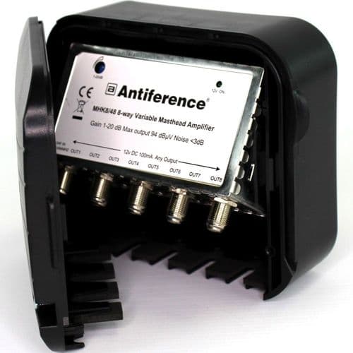 Antiference 1 In 8 Out 75 Series Variable Gain Masthead Kit Ch21-48