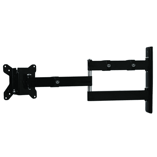 B-Tech Double Arm Flat Screen Wall Mount with Tilt & Swivel for Screens up to 28in