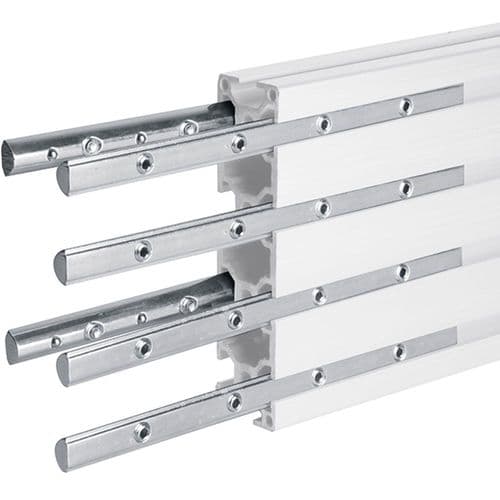 B-Tech System X Rail Extension Kit Black (Pack of 6)