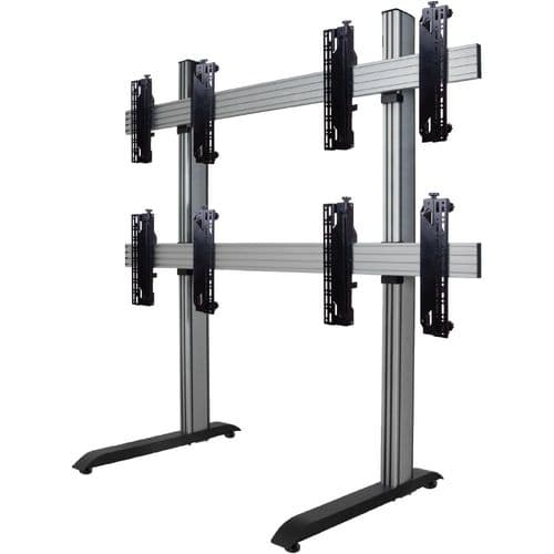 B-Tech System X Universal 2x2 Videowall Stand For 46 - 60in Screens