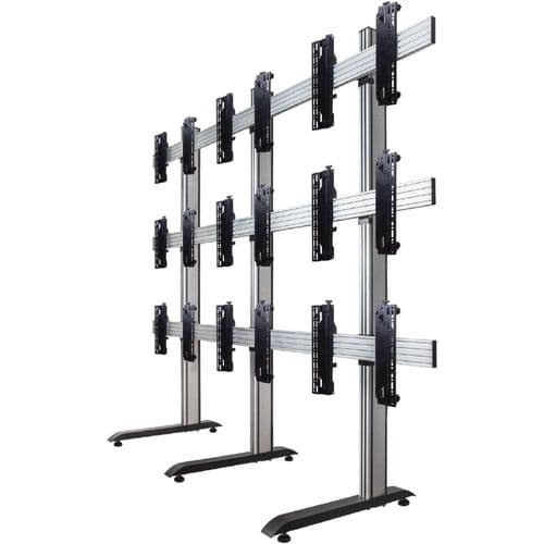 B-Tech System X Universal 3x3 Videowall Stand For 46 - 55in Screens