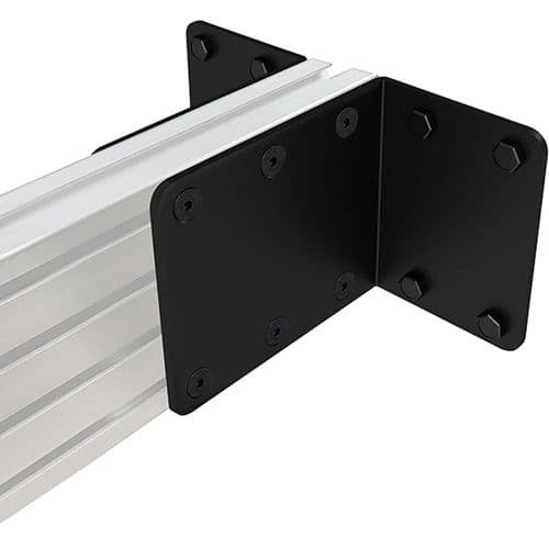 B-Tech System X Wall-To-Wall Rail Mounting Brackets (Pack of 4)