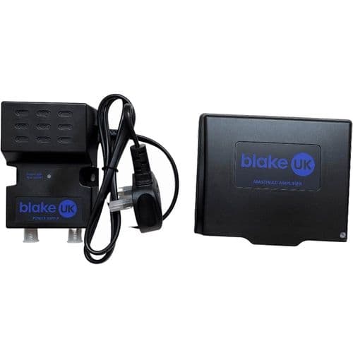 Blake 4-Way 1-16dB Masthead Amplifier RED Class 1 & Power Supply Kit