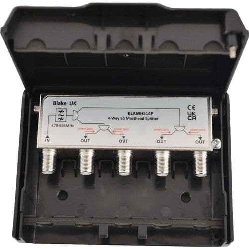 Blake 4-Way Triple Filtered External Masthead Splitter / Combiner
