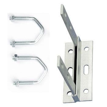 Blake 6 Inch Galvanised Wall Bracket inc V Bolts