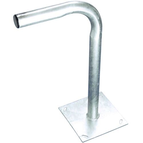 Blake Cranked Wall Mount 2ft x 1.25in Tube with 10in Base