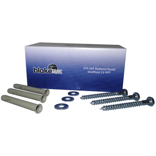 Blake M8 x 80mm Fixing Kit (Bolt, Washer & Plug) - Pack of 50