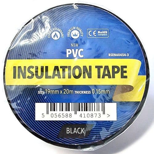 Blake PVC Insulation Tape 19mm x 20m Black