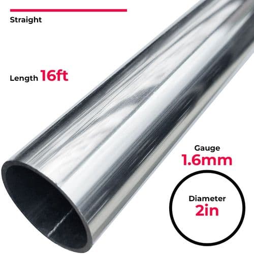 Blake Straight 16ft x 2in x 16g Aluminium Alloy Pole