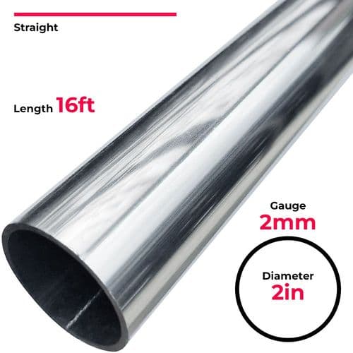 Blake Straight Heavy Duty 16ft x 2in x 14g Aluminium Alloy Pole