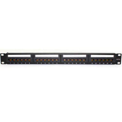 Clear Flow 1U 19" 24 Port CAT6 Patch Panel
