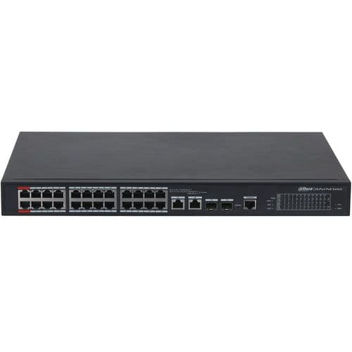 Dahua 24-Port 100Mbps + 2-port Gigabit Managed PoE Switch (Trade Only)
