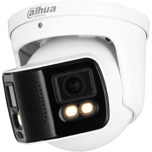 Dahua Dual Lens Panoramic 2x4MP 3.6mm Fixed Full-Color WizMind Turret Camera (Trade Only)