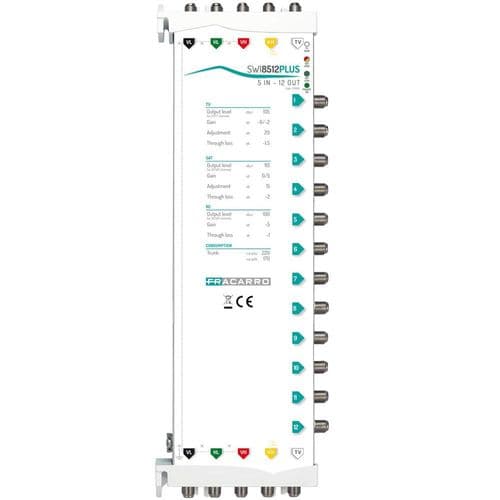 Fracarro 12 Output 5 Wire Cascadable Multiswitch (271056)