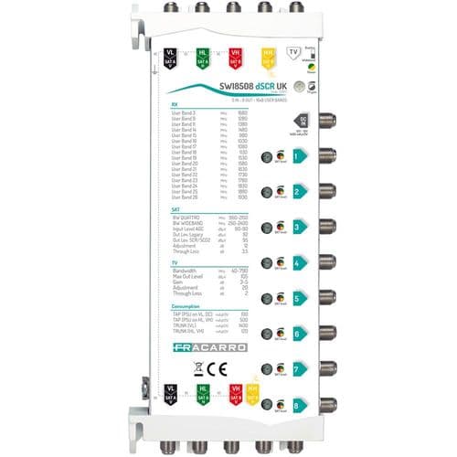 Fracarro 8 Output 5 Input Cascadable dSCR Multiswitch (271177)