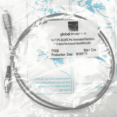 Global Invacom 1m FC/PC to SC/APC GI-3.0 Pre-Terminated Patch Cable