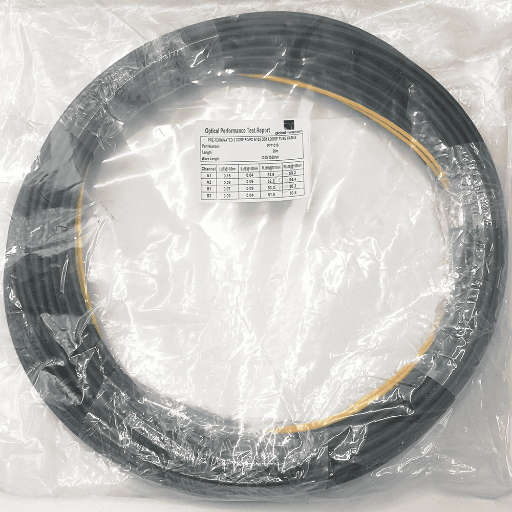 Global Invacom 25m GI-5.75 2 Core Pre-Teminated Patch Cable