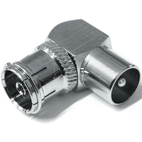 PROception IEC Male Right Angled to IEC Female Adaptor