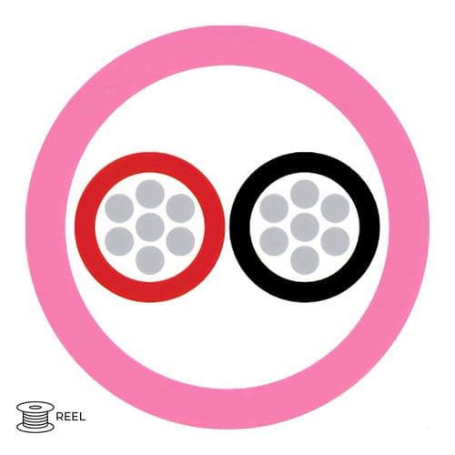 Quality Connectivity 16AWG 2 Core Speaker Flex Cable LSZH Pink (Reel)