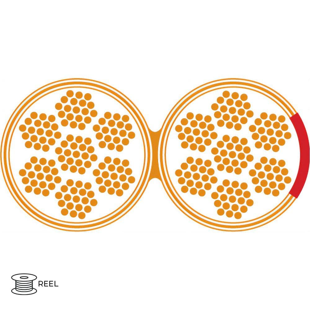 Quality Connectivity 2 Core 2.5mm2 Speaker Flex Cable PVC Clear (Reel)