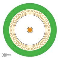 Quality Connectivity Class A+ 1.63mm 75 Satellite Coax Direct Burial Cable Green Cut to Length