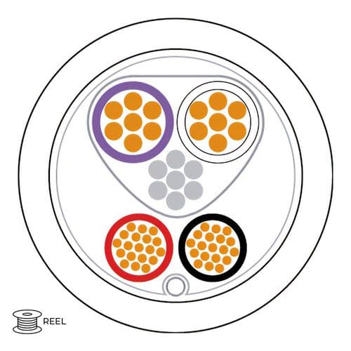 Quality Connectivity Lighting Cable LSZH White (Reel)
