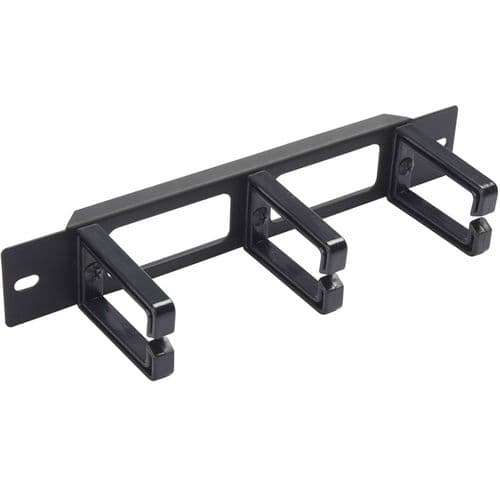 Qube 1U Soho Mini 3 Ringed Cable Management Bar