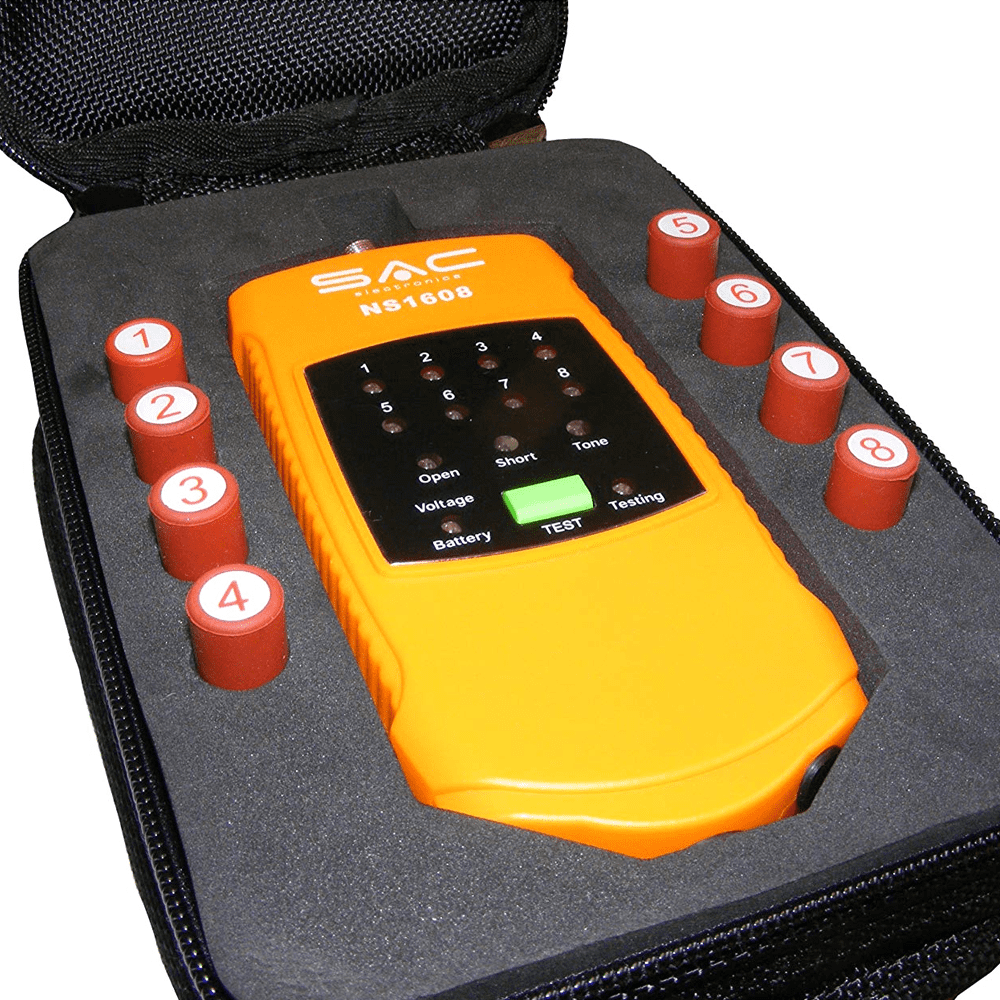 SAC 8-way F-type Coaxial Cable Mapper