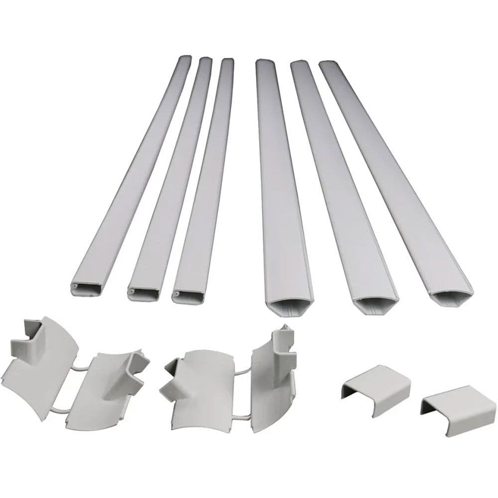 Sanus 12-Piece 48in x 1in PVC White Home Theater Cabling Kit