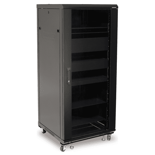 Sanus 55in Tall AV Rack 27U Component Rack for Home Theater Equipment