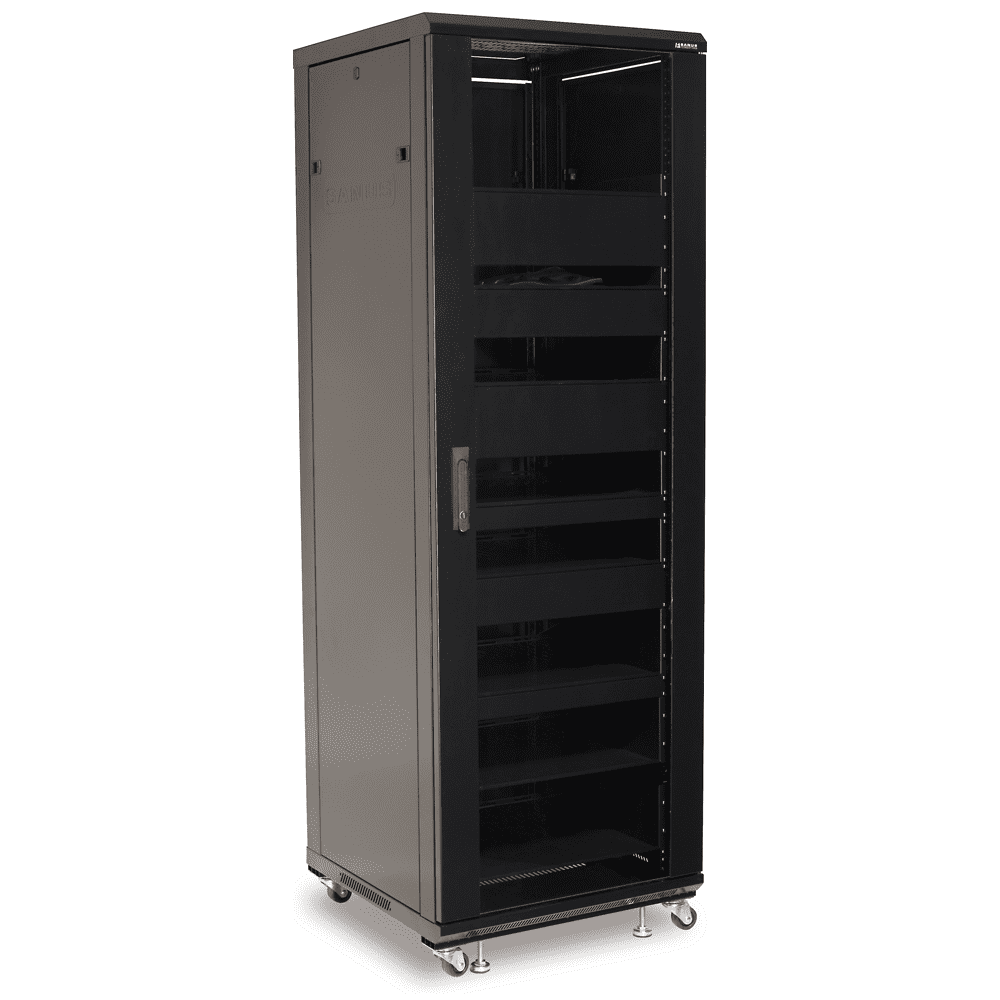 Sanus 70 5 Inch Tall 36U AV Component Rack for Home Theater Equipment