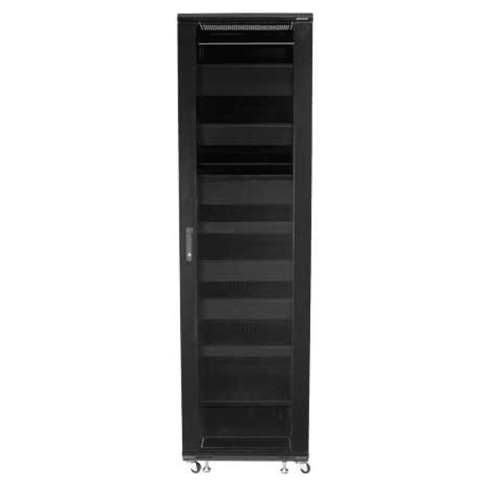 Sanus 85 Inch Tall 44U AV Component Rack for Home Theater Equipment