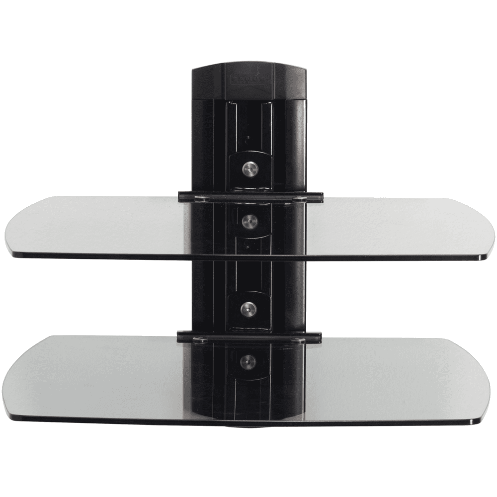 Sanus Tempered Glass OnWall AV Component Shelves With Two Height