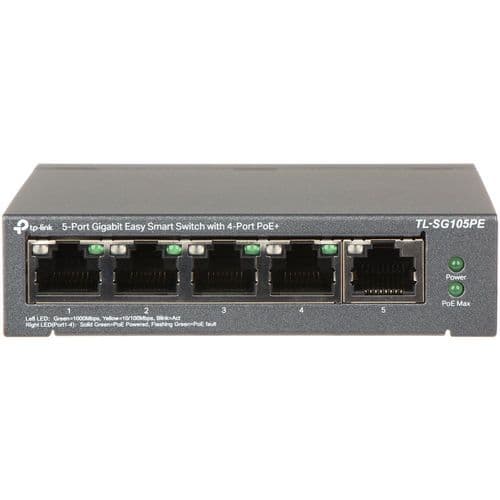 TP-Link 5-Port Gigabit Easy Smart PoE Switch with 4-Port PoE+