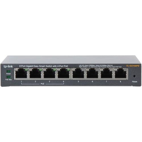TP-Link 8-Port Gigabit Easy Smart Switch with 4-Port PoE+