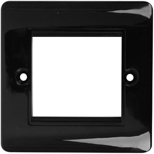 Triax 1 Gang Bevel Edge Full Black Module