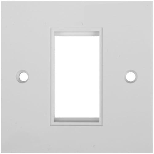 Triax 1 Gang Grid Half White Module