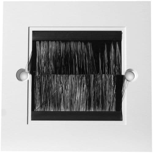 Triax 1 Gang Polycarb Brushed Plate