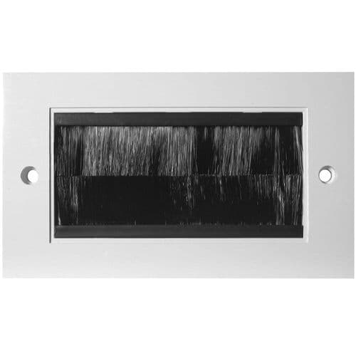 Triax 2 Gang Polycarb Brushed Plate