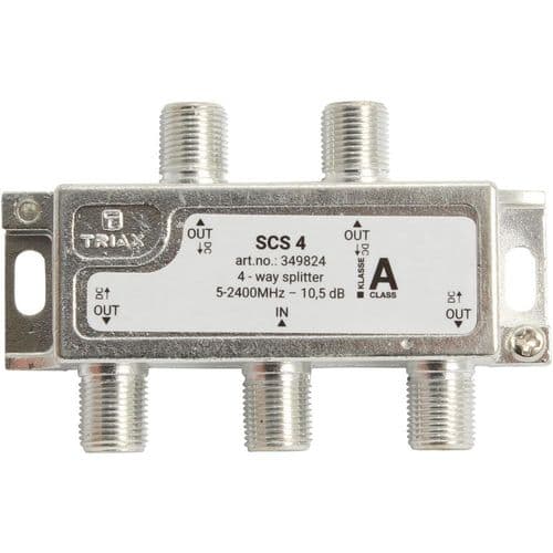 Triax 4 Way F-type Splitter (349824)