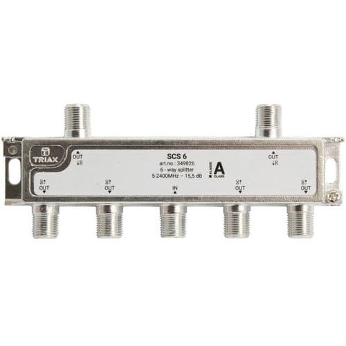 Triax 6 Way F-type Splitter (349826)