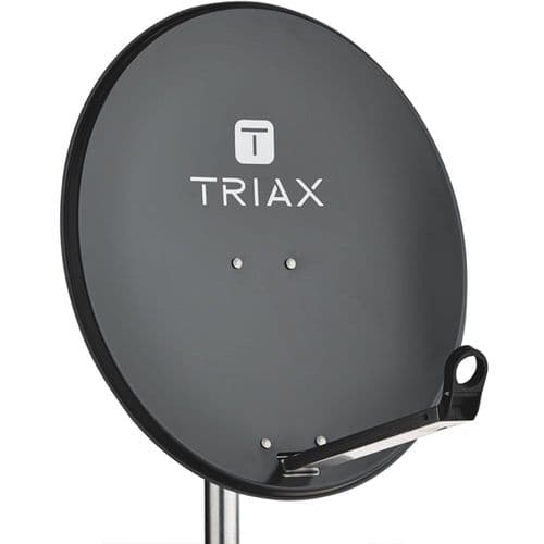 Triax 80cm Galvanized Steel Satellite Dish Anthracite Grey (120508)