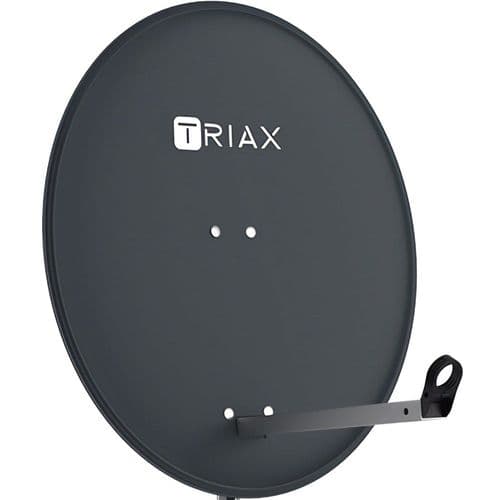 Triax  80cm Galvanized Steel Satellite Dish Anthracite Grey (123800)