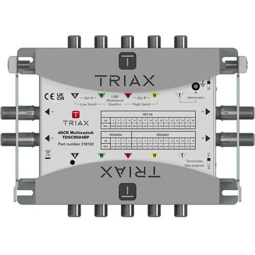 Triax TdSCR 504 RP (Remote Powered) Multiswitch for Sky Q