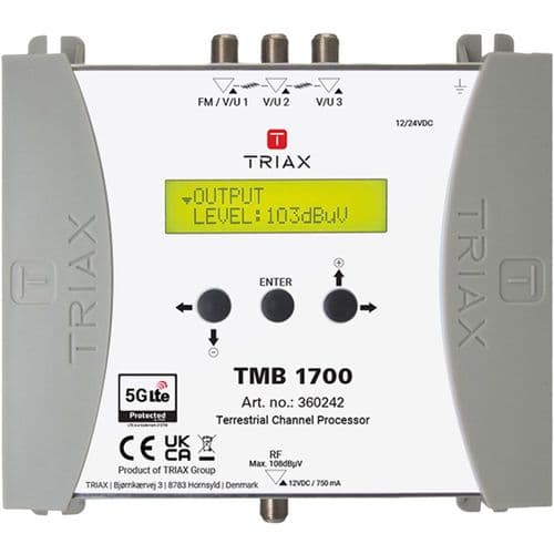 Triax Terrestrial Channel Processor with 3 Antenna Inputs (360242)