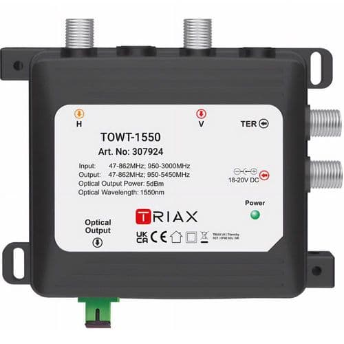 Triax TOWT-1550 Optical WB+ Transmitter 1550nm and LNB+ Kit