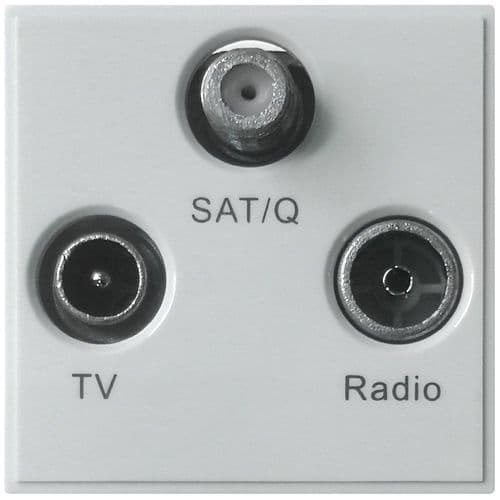Triax TV/Radio/SAT White Module