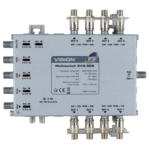 Vision 8-output Line Power Multiswitch (118513)