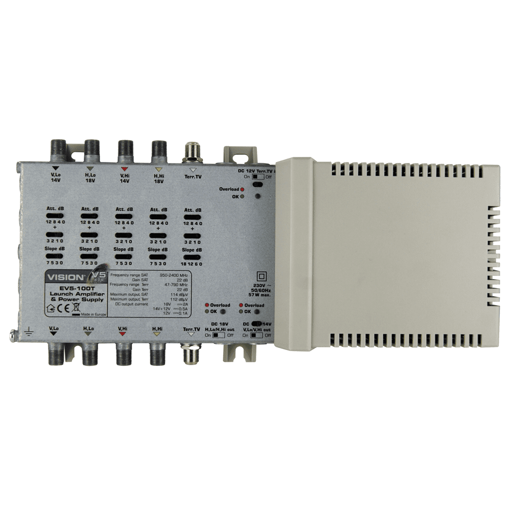 Vision V5 Mains Powered SAT/TERR Launch Amplifier and System PSU (118326)